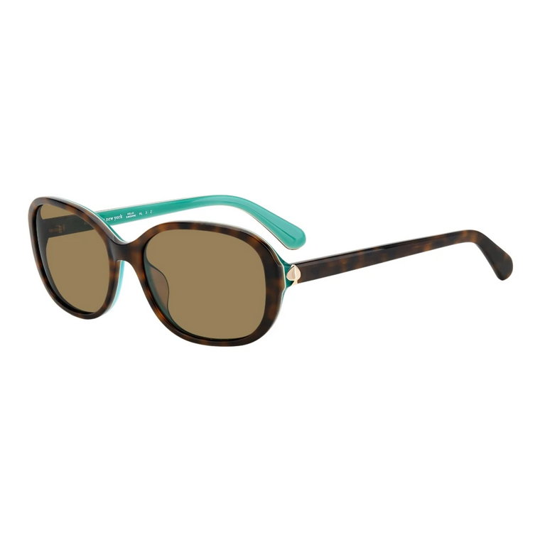 Okulary przeciwsłoneczne Izabella/G/S, Havana Turquoise/Brown Kate Spade