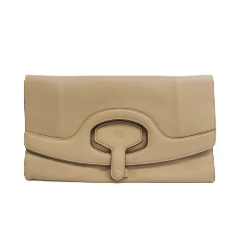 Pre-owned Leather clutches Loewe Pre-owned