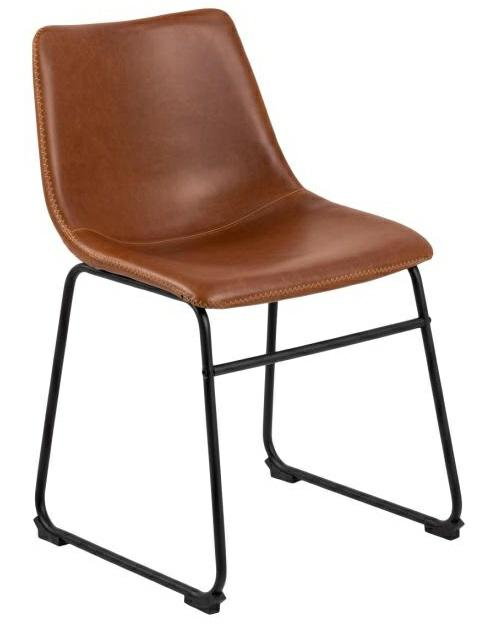 Krzesło Oregon brązowe PU
