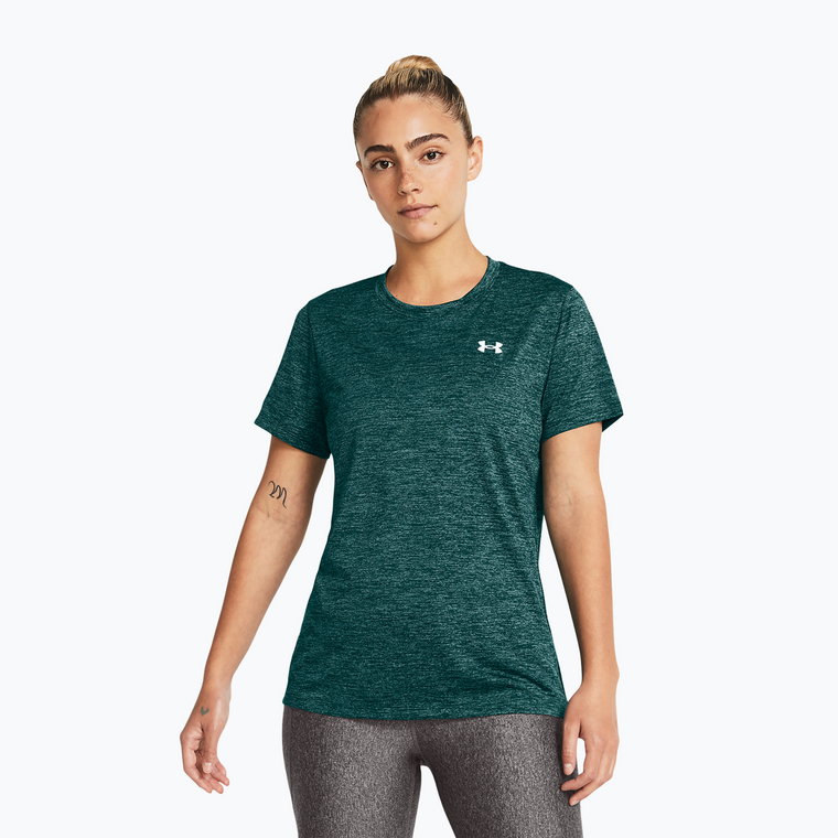 Koszulka treningowa damska Under Armour Tech C-Twist hydro teal/white | WYSYŁKA W 24H | 30 DNI NA ZWROT