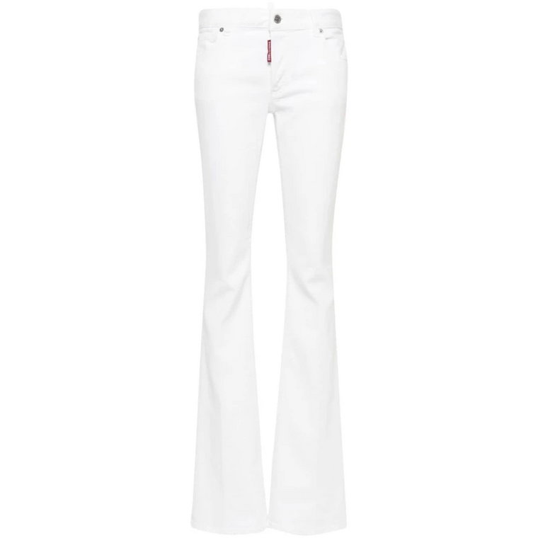 Białe Skinny Jeans Dsquared2