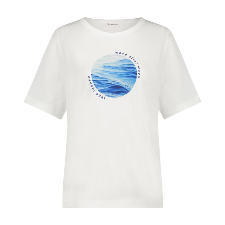 Tyra Sun Organiczna Bawełna T-Shirt | Biały Jane Lushka