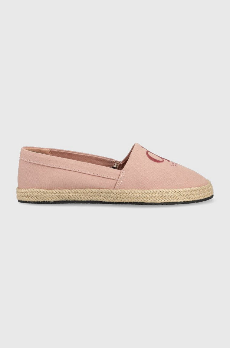 Calvin Klein Jeans espadryle ESPADRILLE MONO SEASONAL GR kolor beżowy YW0YW01032