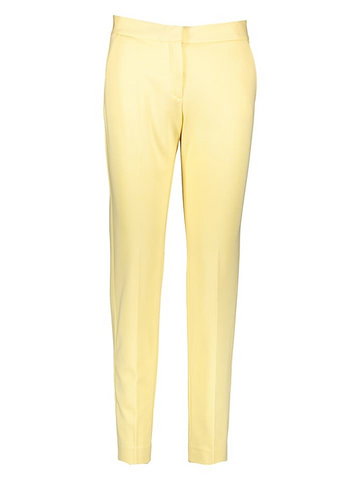 STEFANEL Spodnie chino w kolorze żółtym