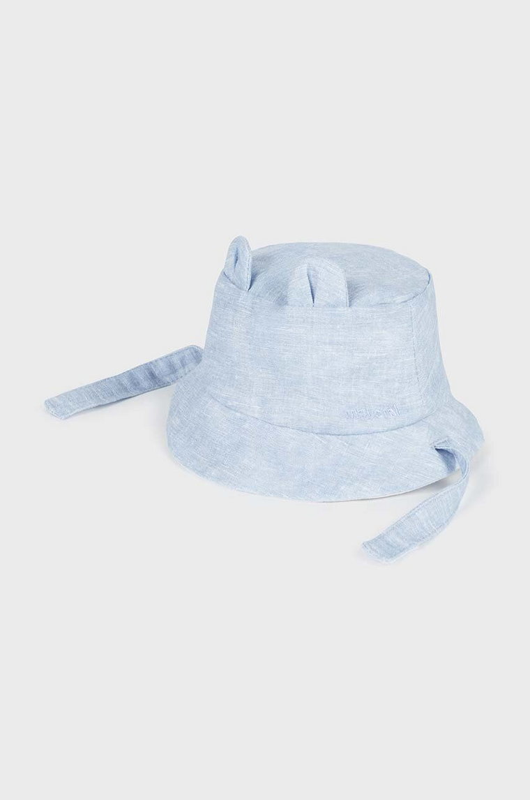 Mayoral Newborn kapelusz niemowlęcy kolor niebieski