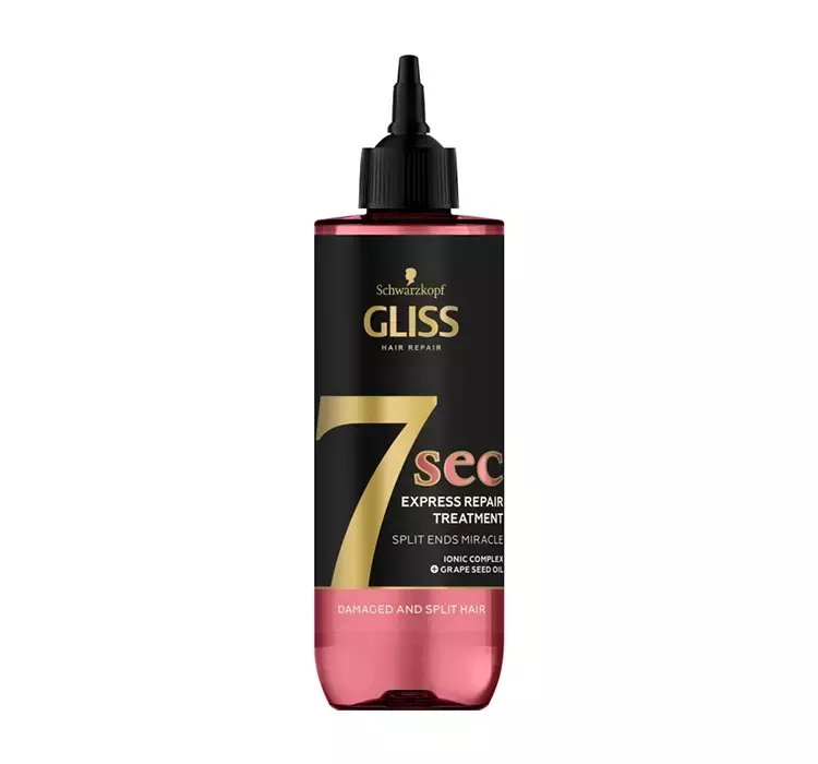 GLISS 7 SEC SPLIT ENDS MIRACLE KURACJA DO ZNISZCZONYCH WŁOSÓW I ROZDWOJONYCH KOŃCÓWEK 200ML