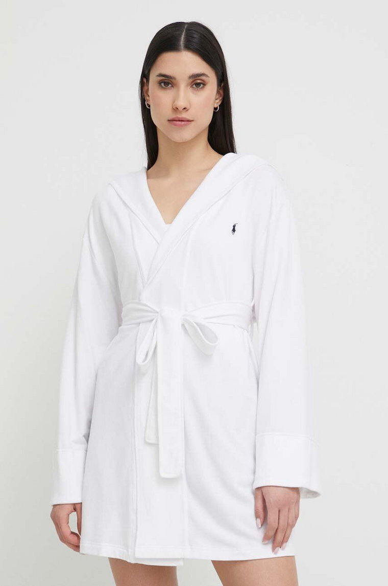 Polo Ralph Lauren szlafrok kolor biały