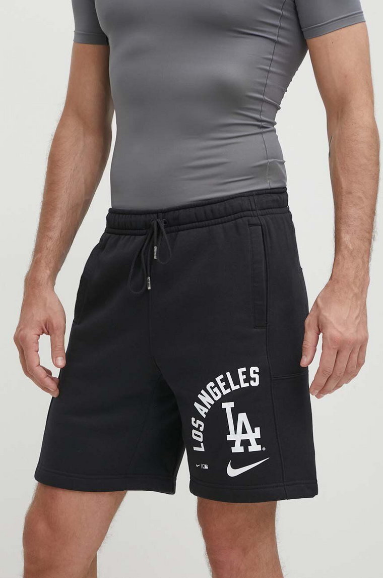 Nike szorty Los Angeles Dodgers męskie kolor czarny