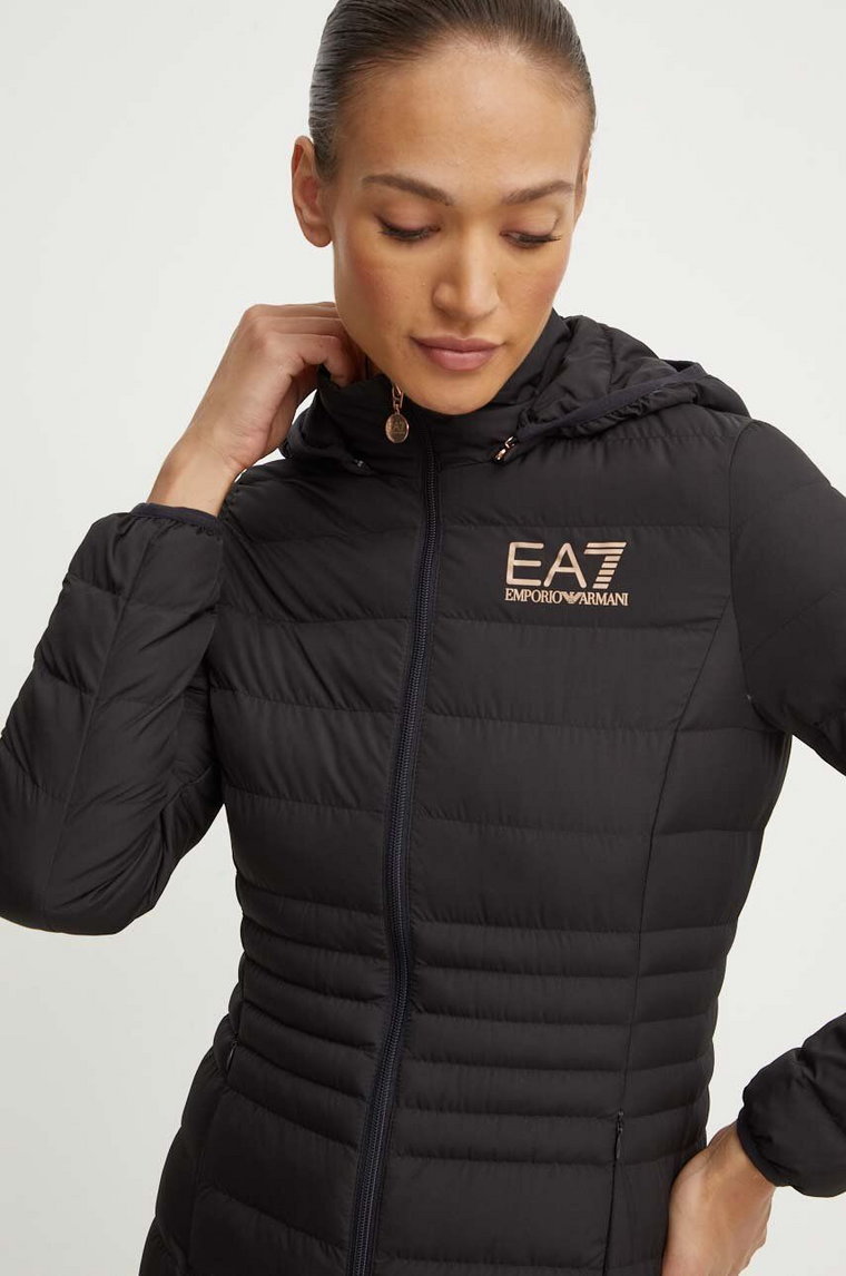 EA7 Emporio Armani kurtka damska kolor czarny przejściowa TNF8Z.8NTB23