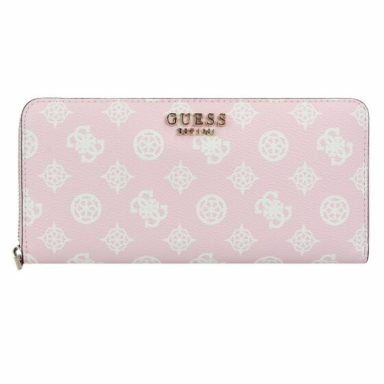 Guess Laurel Portfel 21 cm pale pink logo