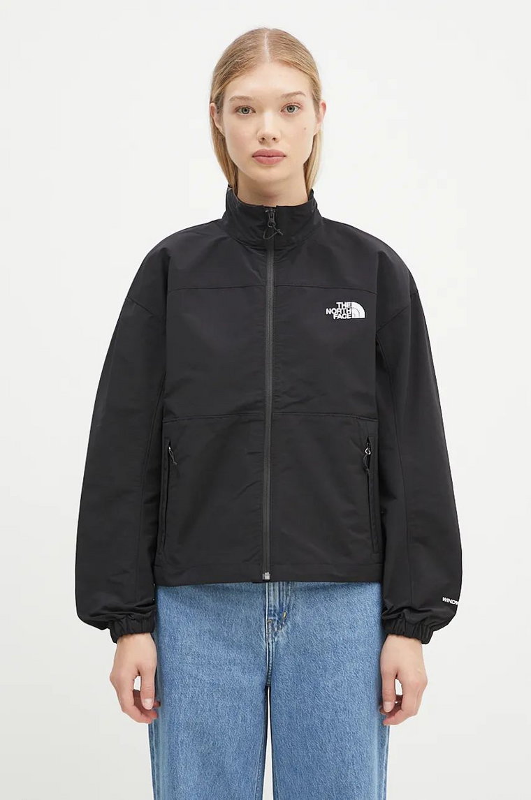 The North Face kurtka Easy Wind Track Jacket damska kolor czarny przejściowa oversize NF0A88Z7JK31