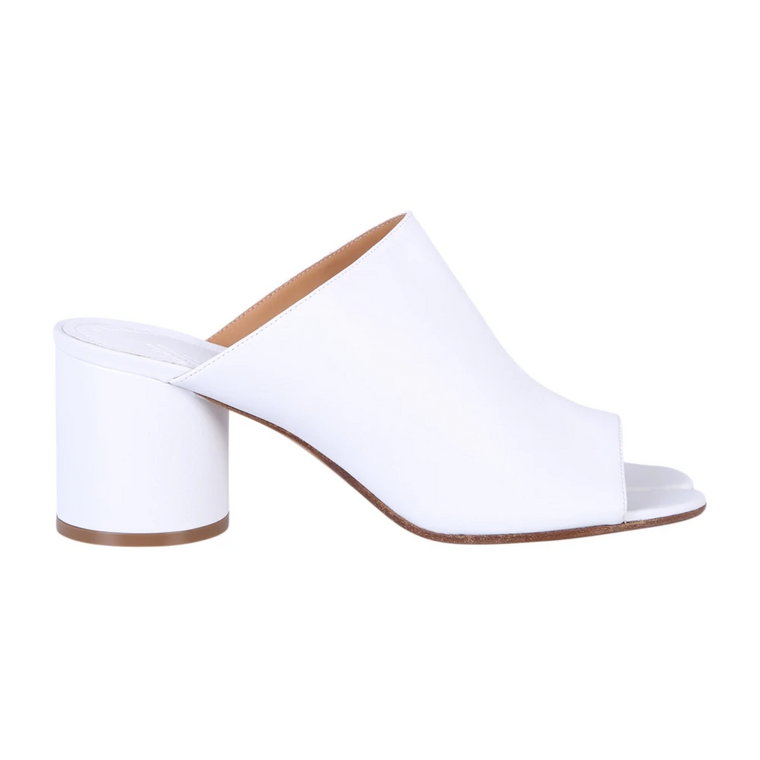 Białe Skórzane Sandały dla Kobiet Maison Margiela