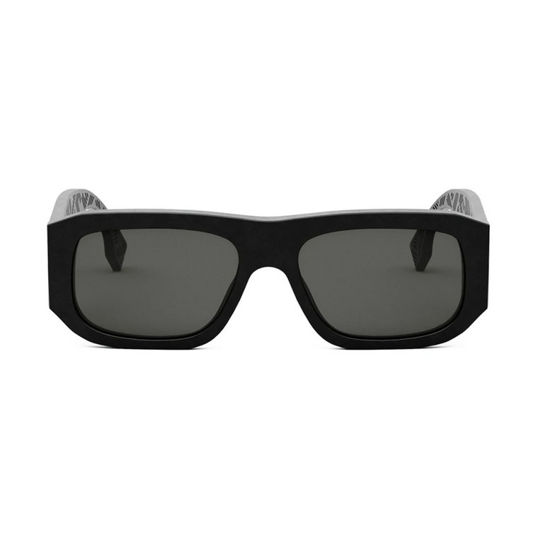 Męskie okulary przeciwsłoneczne w kształcie prostokąta Fendi