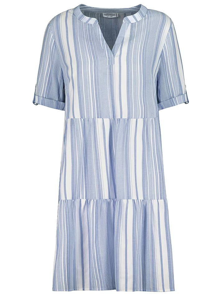 Fresh Made Sukienka w kolorze błękitno-białym