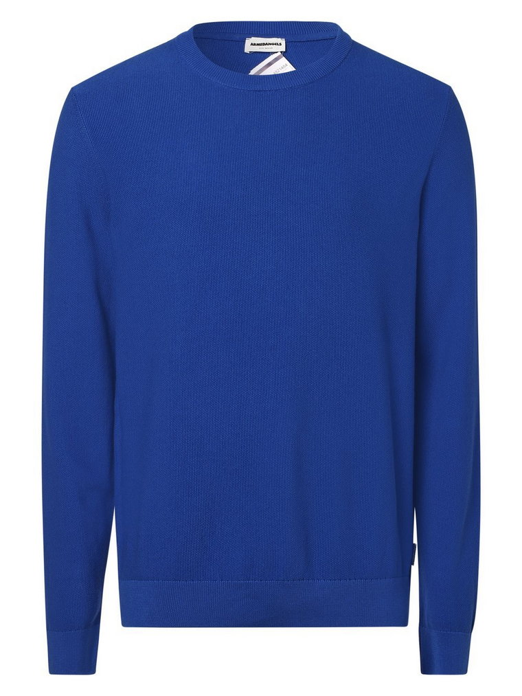 ARMEDANGELS - Sweter męski  Graano Compact, niebieski