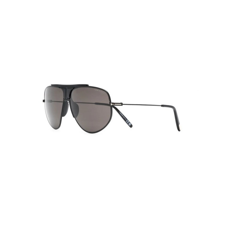 Czarne okulary przeciwsłoneczne na co dzień Tom Ford