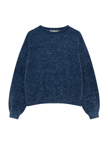 Pull&Bear Sweter  ciemny niebieski