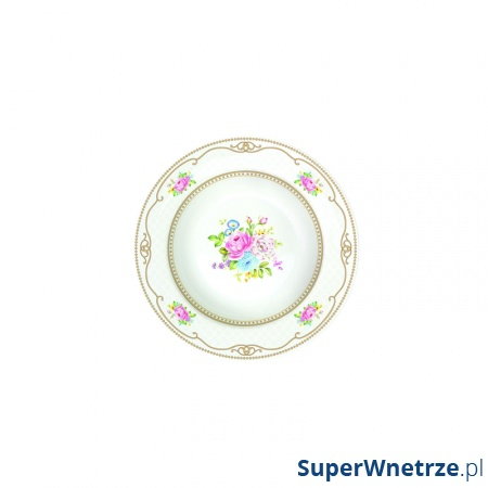 Talerz na zupę 21,5 cm Nuova R2S Vintage Bouquet biały kod: 1151 WHIT