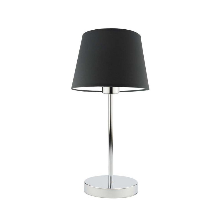 Lampka nocna LYSNE Siena, 60 W, E27, grafitowa/chrom, 41,5x19,5 cm