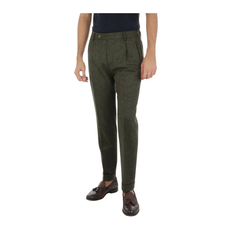 Retro Olive Chinos dla Mężczyzn Berwich