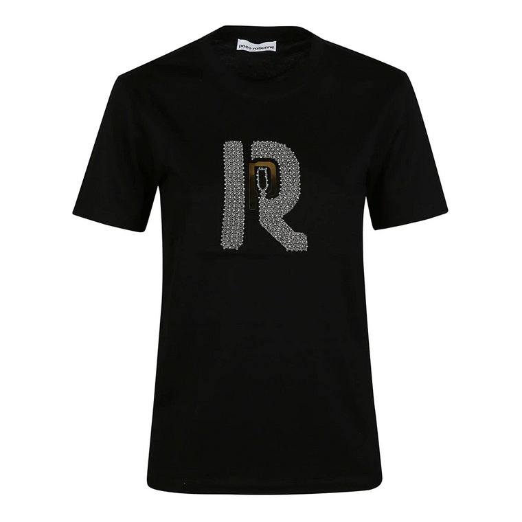 Luźny Bawełniany T-shirt Paco Rabanne