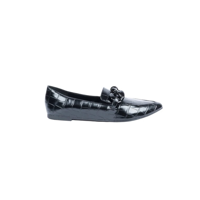 Czarne Loafersy Croco Steve Madden