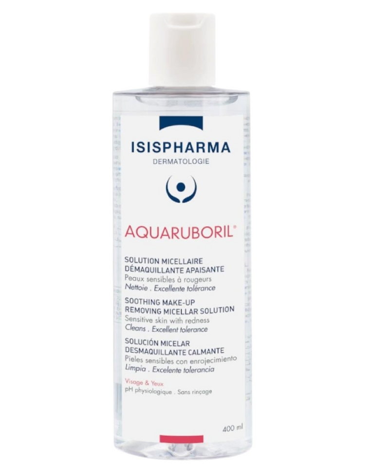 Isispharma Aquaruboril - Woda micelarna do skóry naczyniowej ze skłonnością do rumienia 400ml