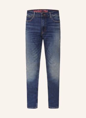 Hugo Jeansy 734 Extra Slim Fit blau