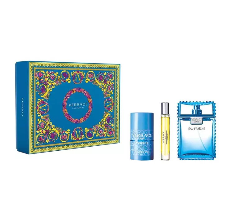 VERSACE EAU FRAICHE WODA TOALETOWA 100ML + 10ML + DEZODORANT SZTYFT 75ML