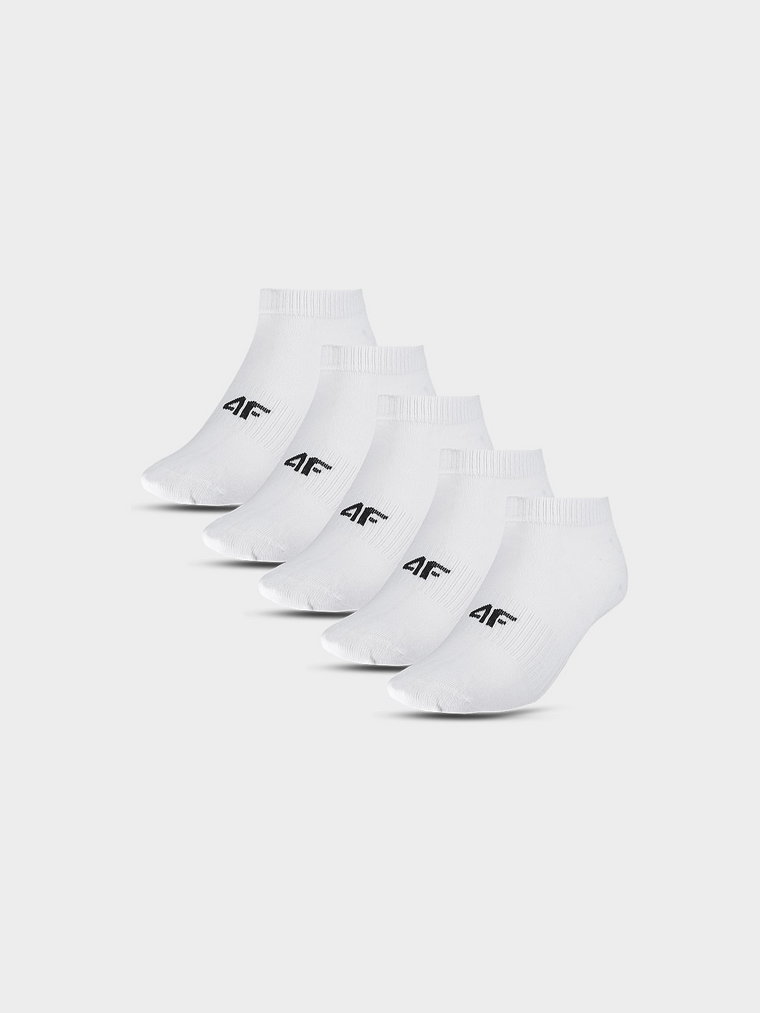 Skarpetki casual przed kostkę (5-pack) chłopięce - białe