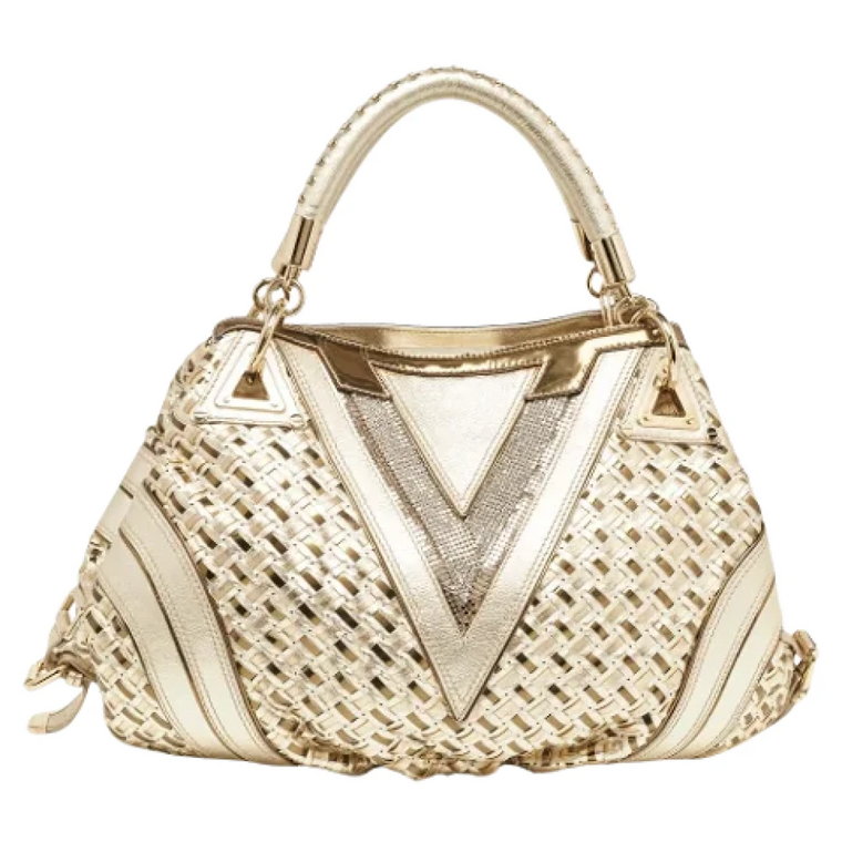 Pre-owned Leather handbags Versace Pre-owned