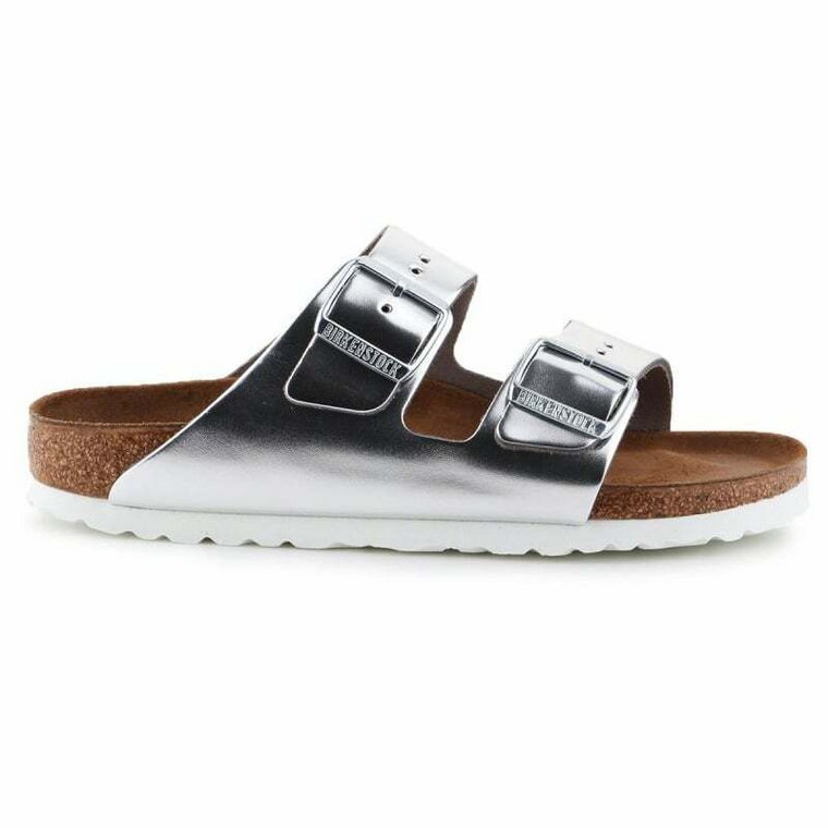 Klapki Birkenstock Arizona Bs 1005961 srebrny