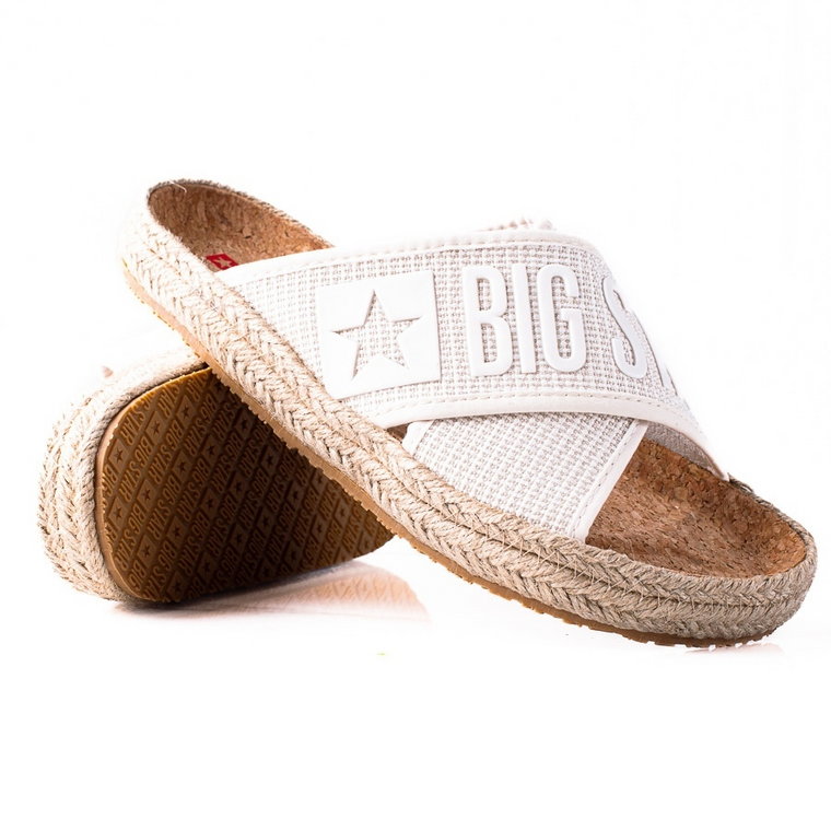 BIG STAR SHOES Klapki Espadryle Big Star beżowy