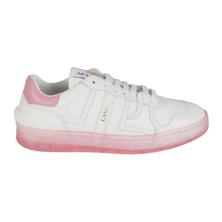 Białe Clay Low Top Sneakers Lanvin