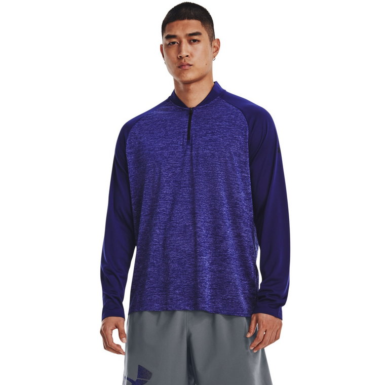 Męski longsleeve treningowy UNDER ARMOUR UA Tech 2.0 Novelty 1/4 Zip - granatowy