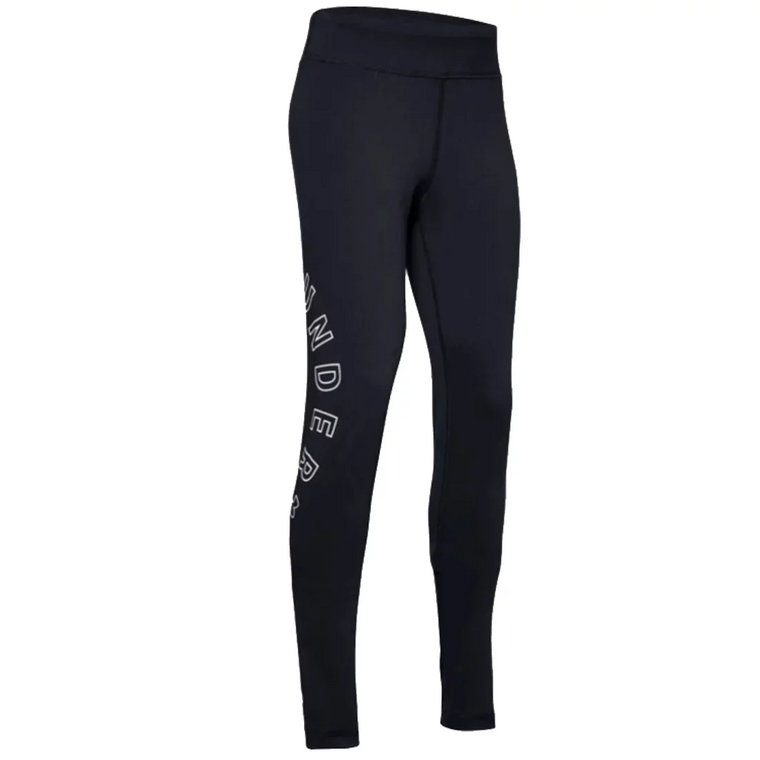 Under Armour Favorite Leggings K 1351751-001, Dla dziewczynki, Czarne, leginsy, bawełna, rozmiar: XL