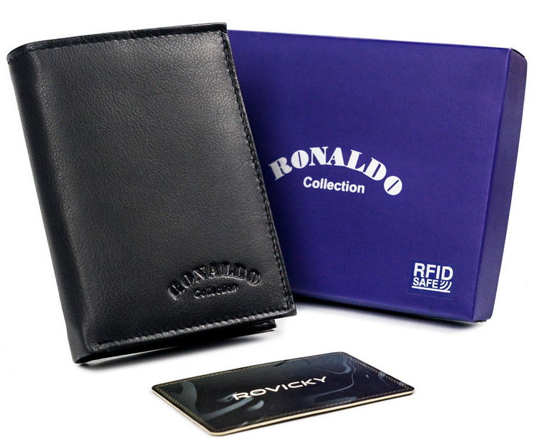 Męski portfel skórzany średnich rozmiarów - Ronaldo