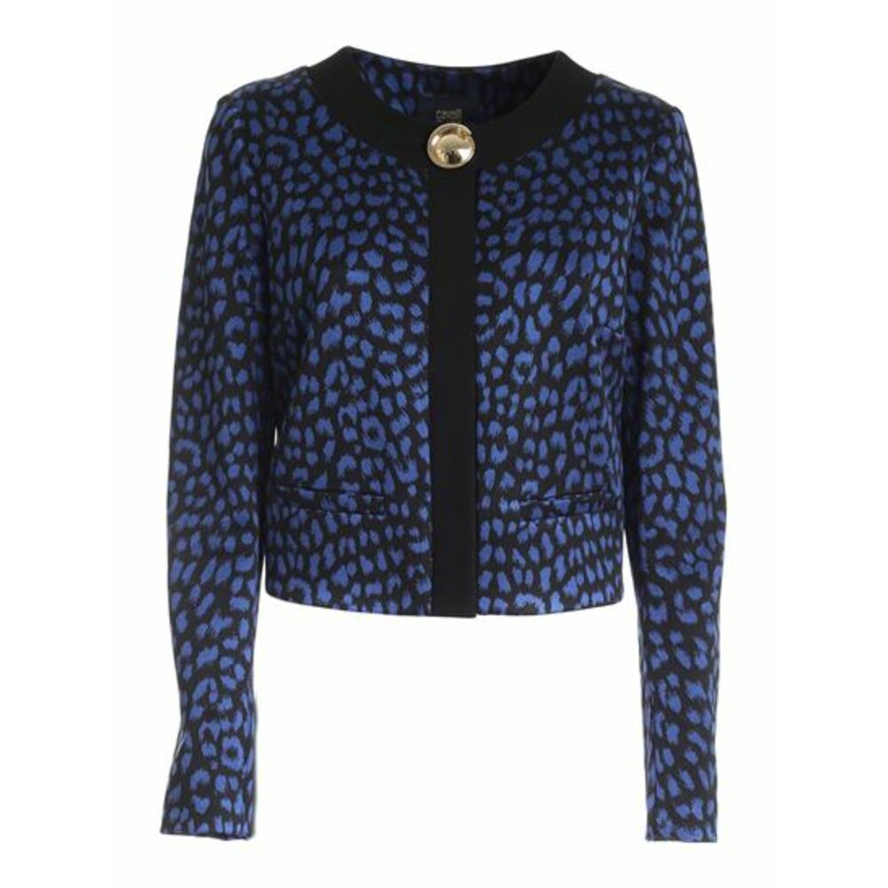 Cavalli Class Blu Polyester Men Light Jacket main image 0