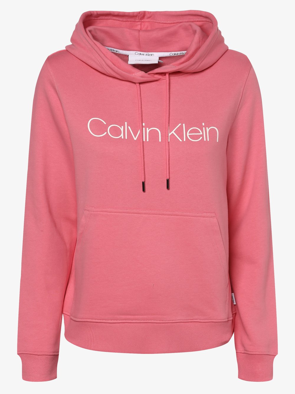 Calvin Klein - Damska bluza z kapturem, wyrazisty róż|różowy Calvin Klein