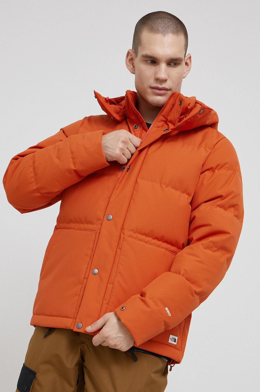 The North Face kurtka puchowa M BOX CANYON JACKET - EU męska kolor  pomarańczowy zimowa The North