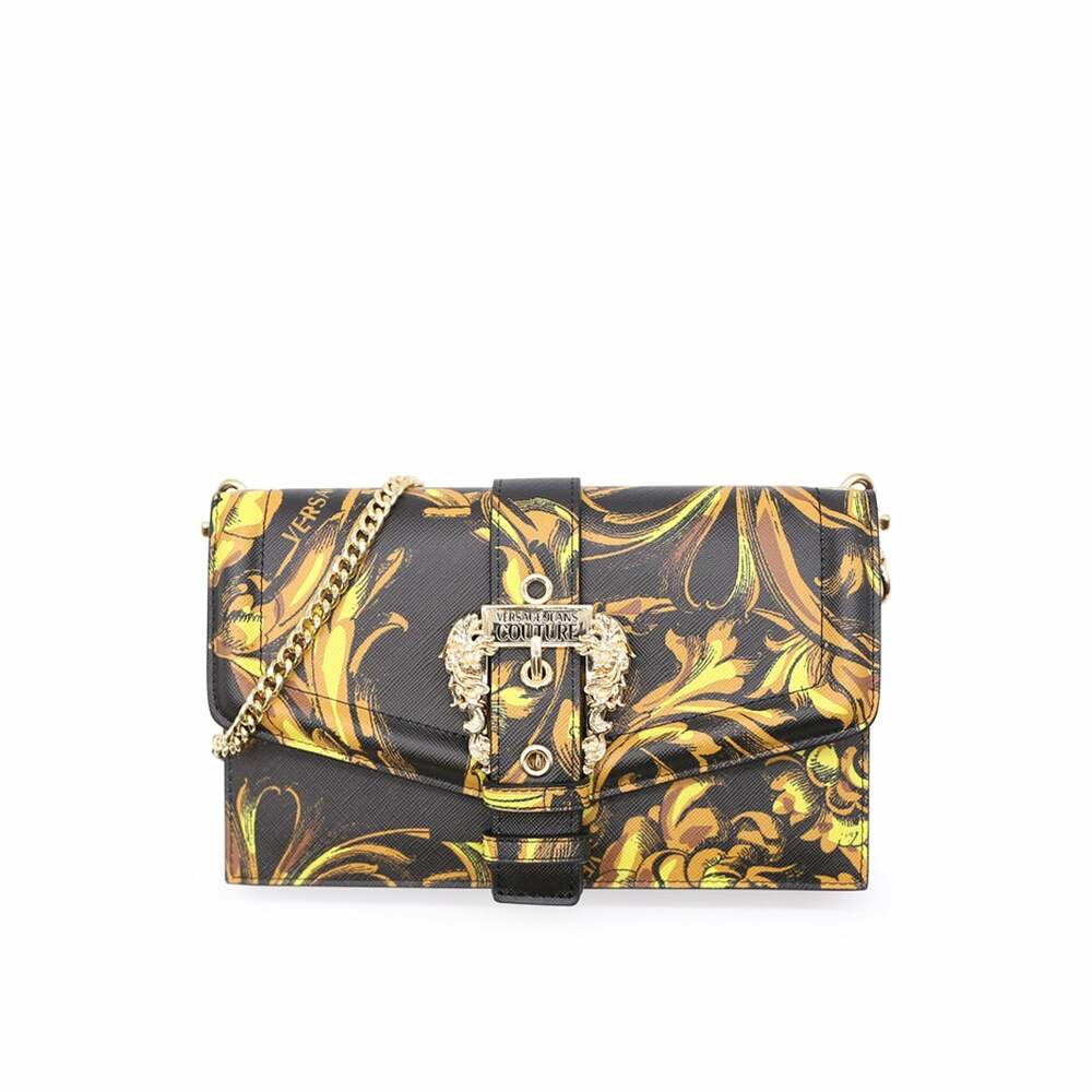 Versace Jeans Couture, Minibag con tracolla a catena in ecopelle