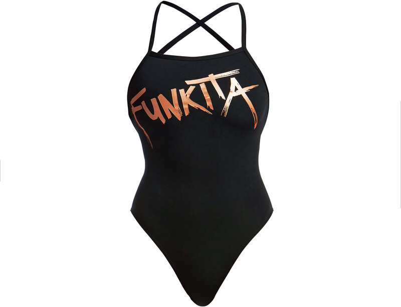 Funkita Strapped In Swimsuit Women, czarny DE 40 | US 38 2022 Stroje  kąpielowe Funkita