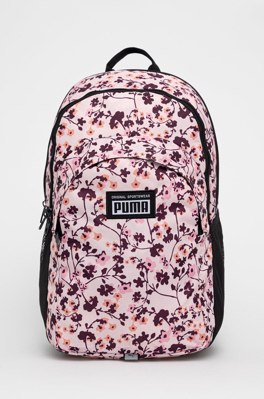 Puma plecak damski kolor różowy duży z aplikacją Puma