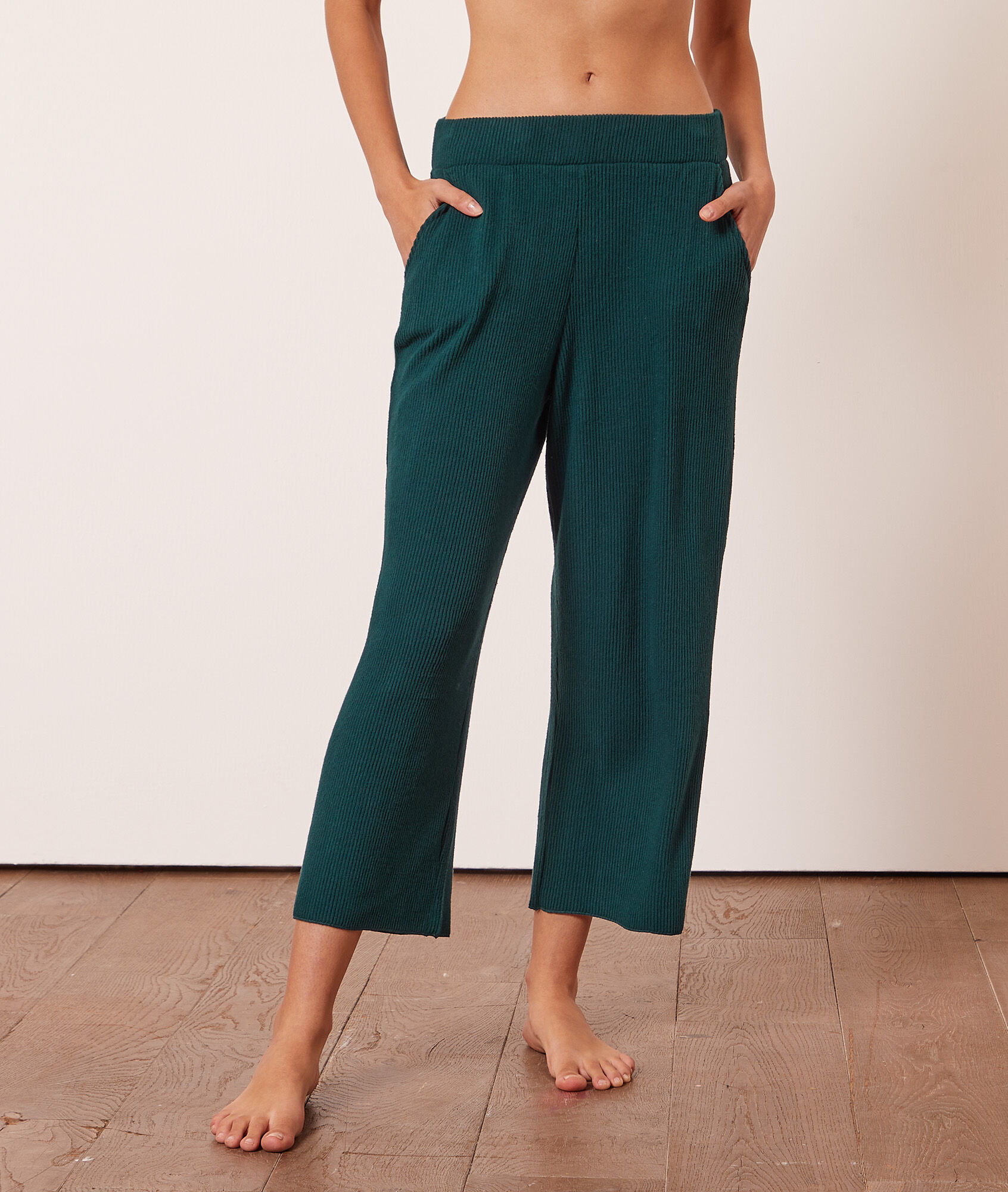Amythis Spodnie Od Piżamy 7/8 - S - Zielony - Etam Etam