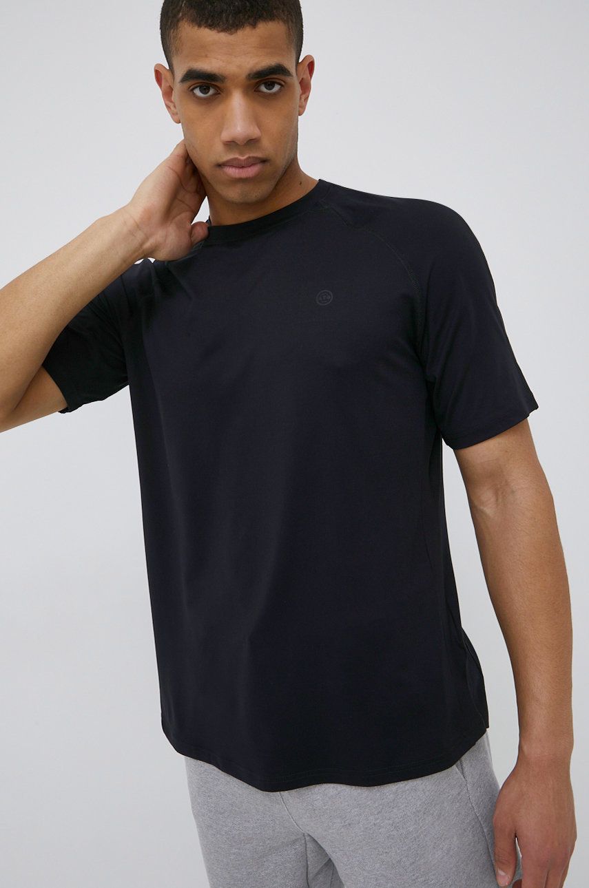 Wrangler t-shirt męski kolor czarny gładki Wrangler
