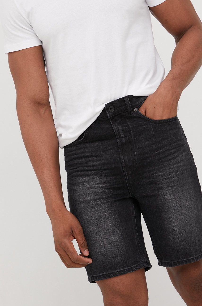 Solid szorty jeansowe męskie kolor czarny !Solid