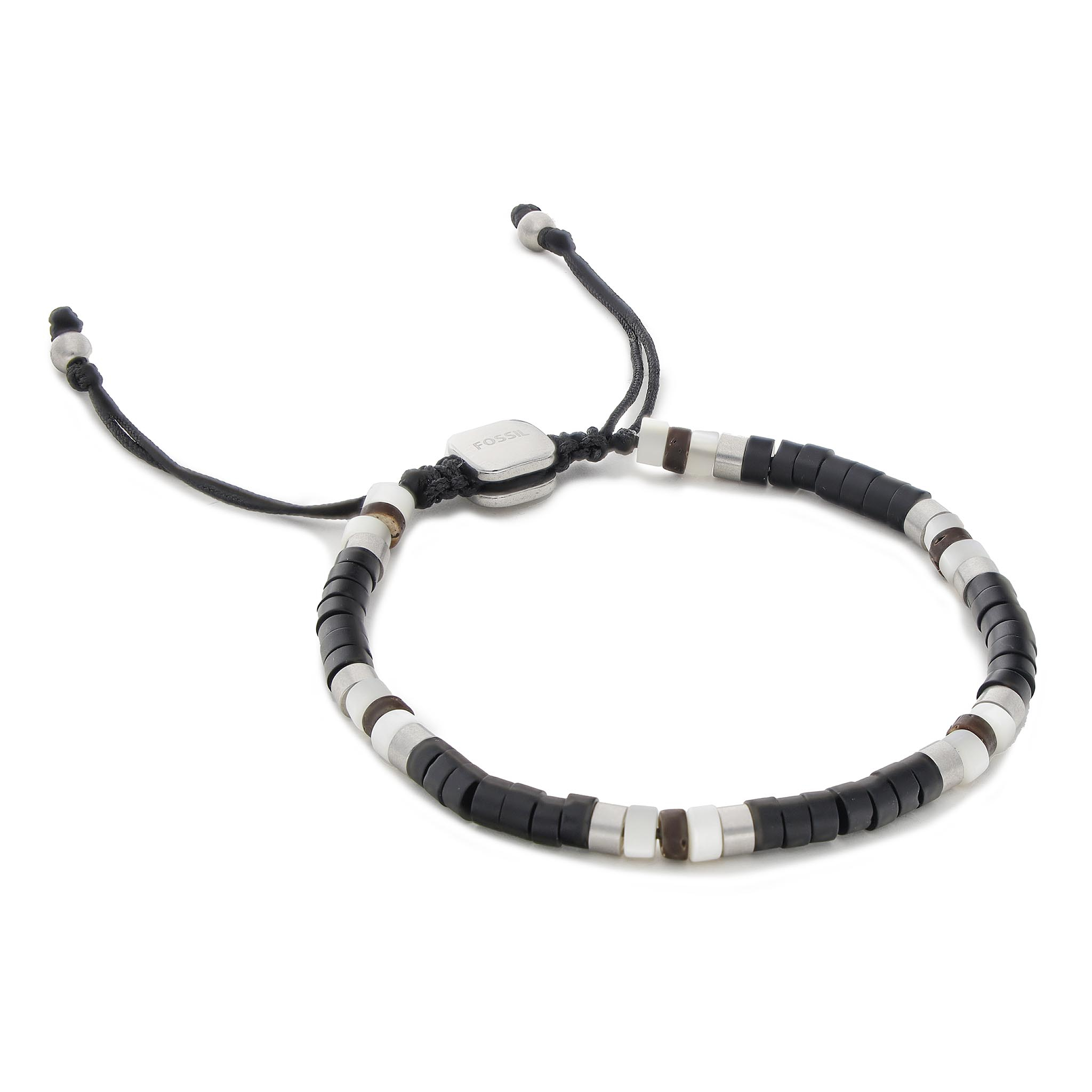 Bransoletka FOSSIL - Vintage Casual Summer Beads JF04092040 Black Fossil
