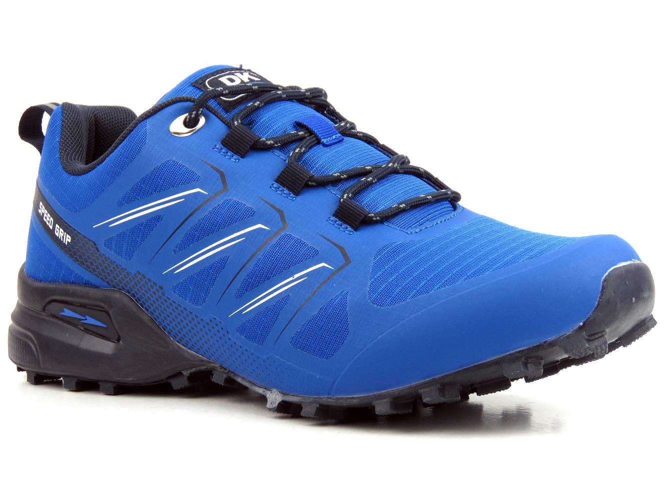 Buty męskie sportowe, adidasy dla biegaczy - DK Speed Grip VB16763,  niebieskie DK