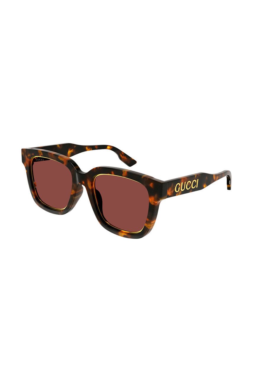 Gucci okulary przeciwsłoneczne damskie kolor brązowy GUCCI