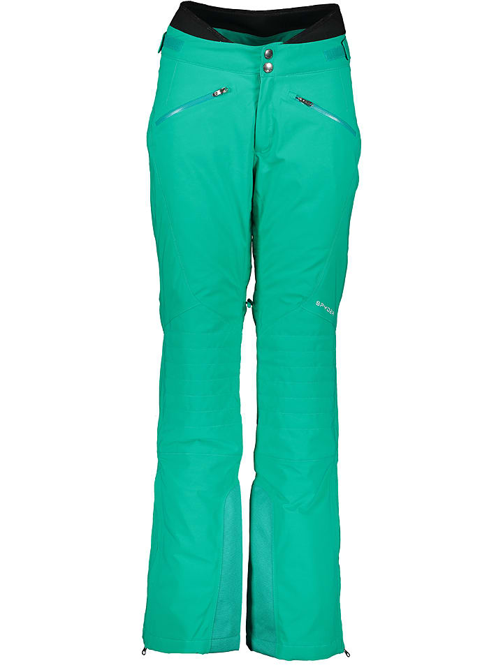 SPYDER Spodnie narciarskie w kolorze zielonym Spyder